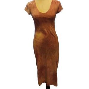 See You Monday Mauve & White Ankle Length Dress Women's Size Medium